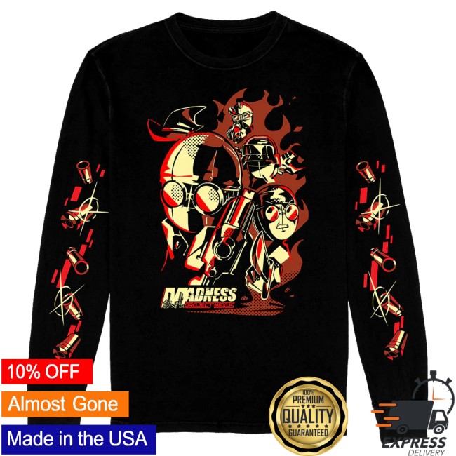 Shark Robot Store Merch A Fistful Of Madness Long Sleeve Shirt Shark Robot Store Merch A Fistful Of Madness Long Sleeve Shirt