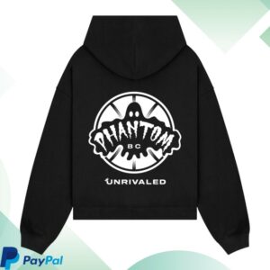 Unrivaled Store Merch Phantom Basketball Club Logo Black Hoodie