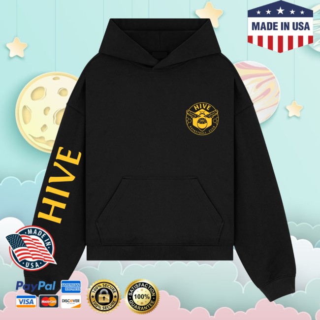 Unrivaled Store Merch Hive Basketball Club Logo Black Hoodie Unrivaled Store Merch Hive Basketball Club Logo Black Hoodie