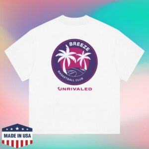 Unrivaled Store Merch Breeze Basketball Club White T-Shirt