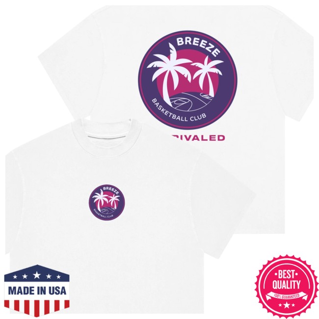 Unrivaled Store Merch Breeze Basketball Club White T-Shirt Unrivaled Store Merch Breeze Basketball Club White T-Shirt