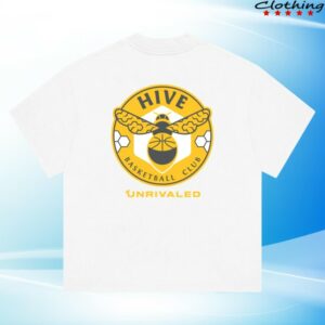 Unrivaled Store Merch Hive Basketball Club White T-Shirt