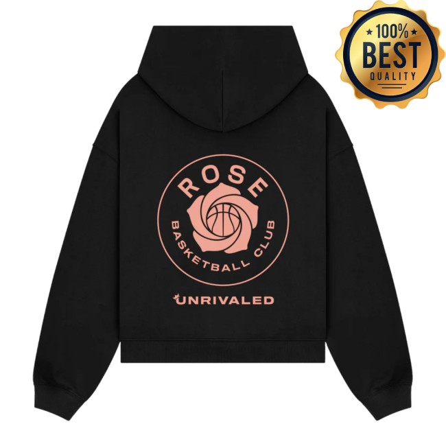 Unrivaled Store Merch Rose Basketball Club Logo Black Hoodie Unrivaled Store Merch Rose Basketball Club Logo Black Hoodie