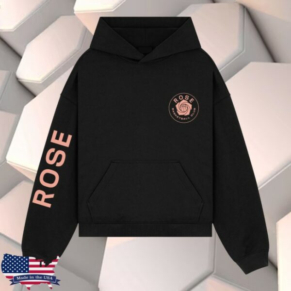 Unrivaled Store Merch Rose Basketball Club Logo Black Hoodie - Newest ...