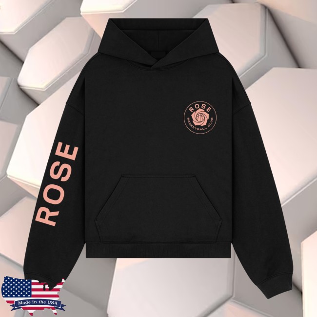 Unrivaled Store Merch Rose Basketball Club Logo Black Hoodie Unrivaled Store Merch Rose Basketball Club Logo Black Hoodie