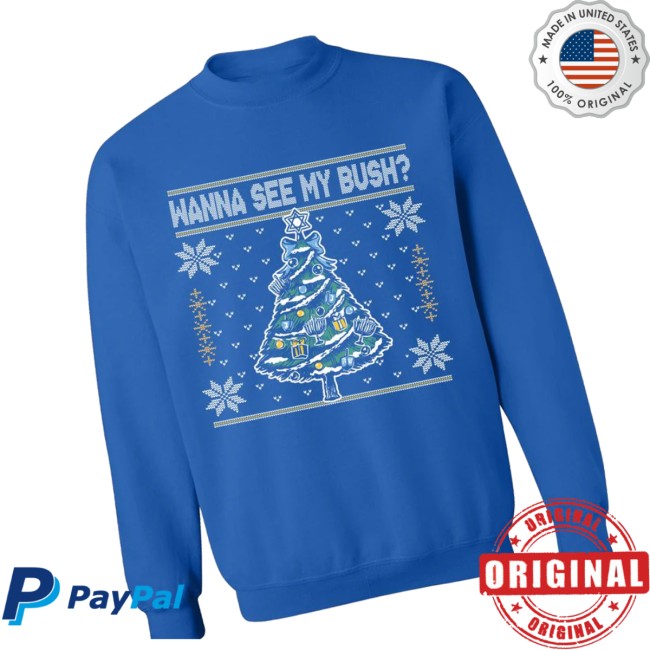 Barstool Sports Store Merch Wanna See My Bush Ugly Sweater Barstool Sports Store Merch Wanna See My Bush Ugly Sweater