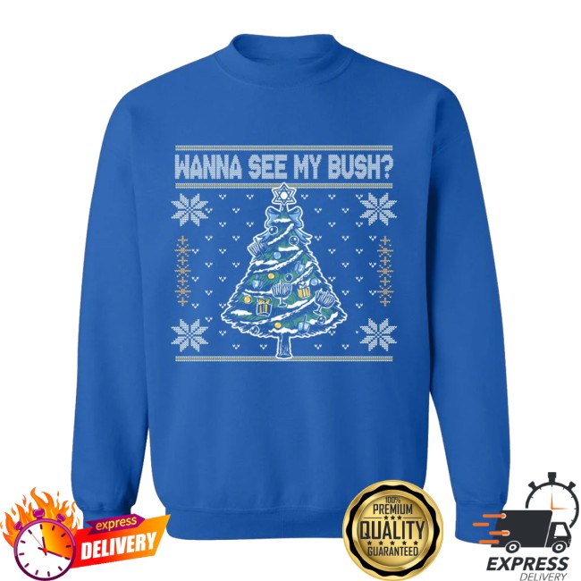 Barstool Sports Store Merch Wanna See My Bush Ugly Sweater Barstool Sports Store Merch Wanna See My Bush Ugly Sweater