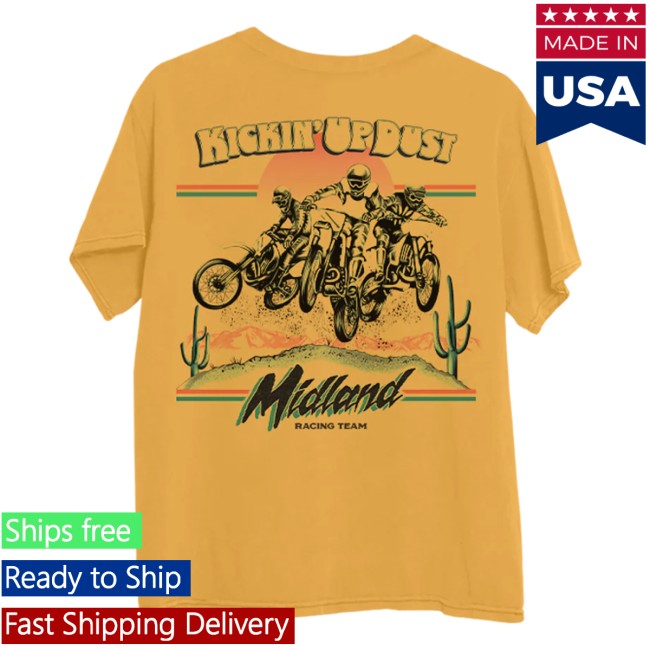 Midland Official Store Merch Kickin’ Up Dust Gold Tee Midland Official Store Merch Kickin’ Up Dust Gold Tee