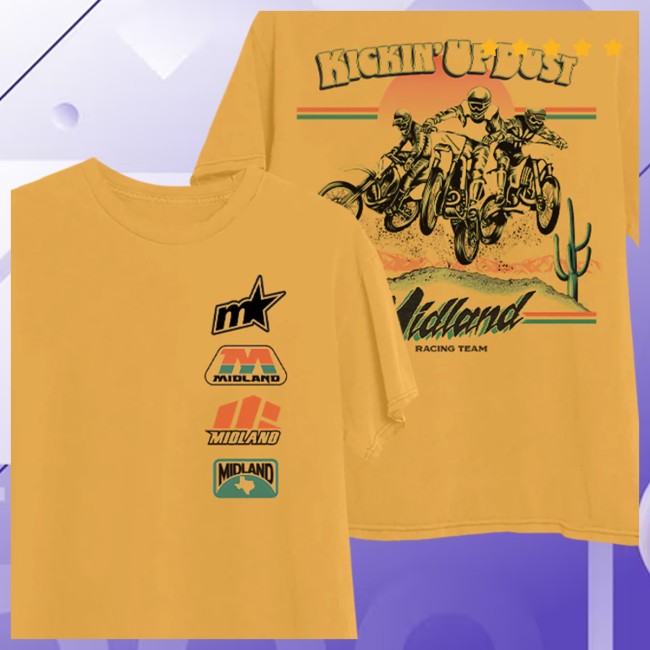 Midland Official Store Merch Kickin’ Up Dust Gold Tee Midland Official Store Merch Kickin’ Up Dust Gold Tee