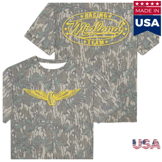 Midland Official Store Merch Burnout Wings Mossy Oak Tee Midland Official Store Merch Burnout Wings Mossy Oak Tee