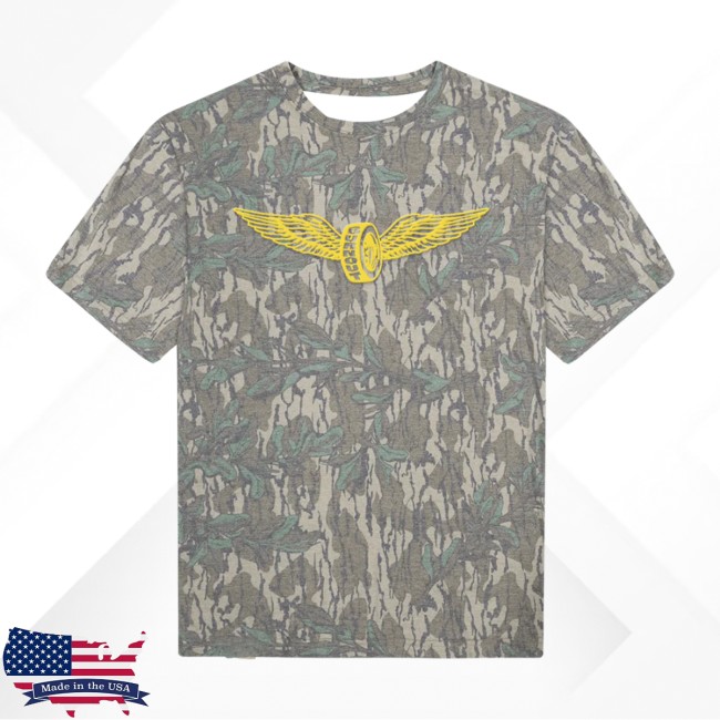 Midland Official Store Merch Burnout Wings Mossy Oak Tee Midland Official Store Merch Burnout Wings Mossy Oak Tee
