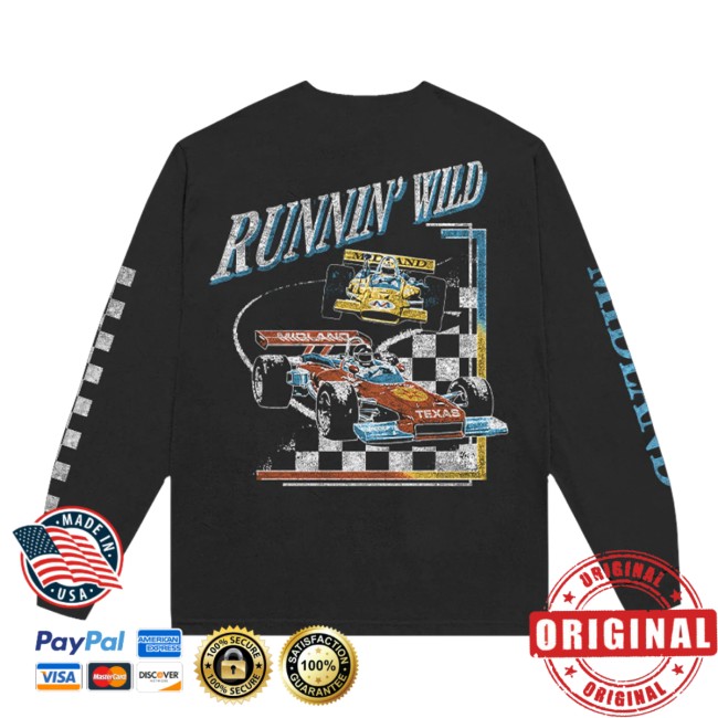 Midland Official Store Merch Runnin’ Wild Black Long Sleeve Midland Official Store Merch Runnin’ Wild Black Long Sleeve