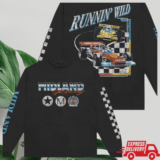Midland Official Store Merch Runnin’ Wild Black Long Sleeve Midland Official Store Merch Runnin’ Wild Black Long Sleeve