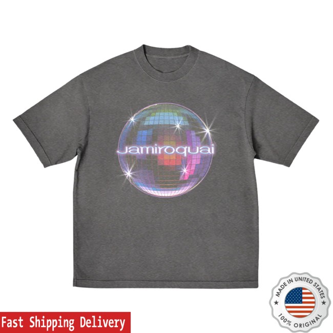 Jamiroquai Store Merch Heels Of Steel Disco Ball T-Shirt Jamiroquai Store Merch Heels Of Steel Disco Ball T-Shirt