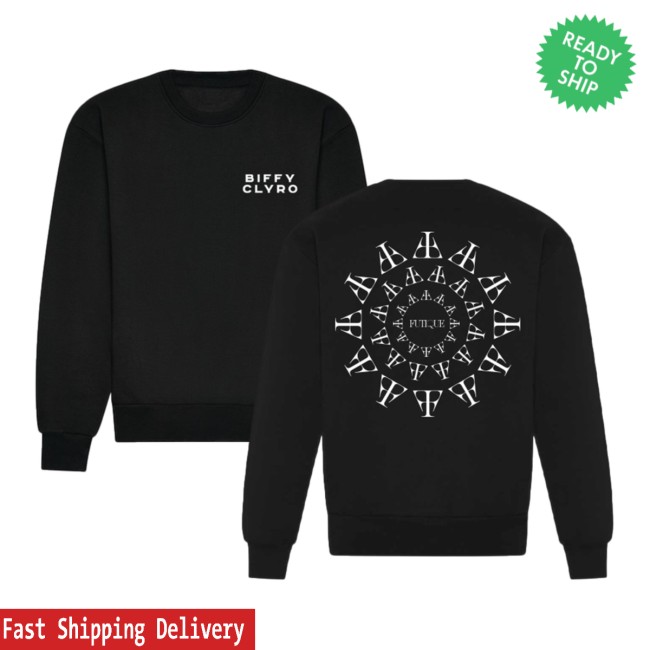 Biffy Clyro Store Merch Futique Circle Black Sweatshirt Biffy Clyro Store Merch Futique Circle Black Sweatshirt