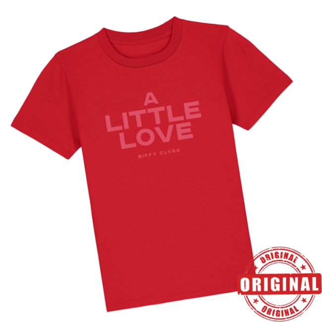 Biffy Clyro Store Merch A Little Love Kids Red T-Shirt Biffy Clyro Store Merch A Little Love Kids Red T-Shirt