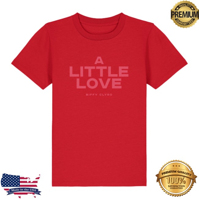 Biffy Clyro Store Merch A Little Love Kids Red T-Shirt Biffy Clyro Store Merch A Little Love Kids Red T-Shirt