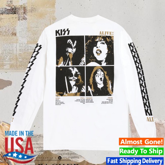Kiss Official Store Merch Alive 50Th Anniversary Long Sleeve Kiss Official Store Merch Alive 50Th Anniversary Long Sleeve