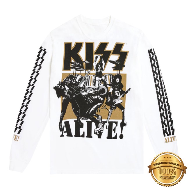 Kiss Official Store Merch Alive 50Th Anniversary Long Sleeve Kiss Official Store Merch Alive 50Th Anniversary Long Sleeve