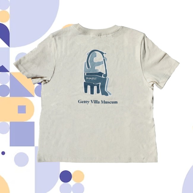 Getty Store Merch Villa Cycladic Harpist T-Shirt Getty Store Merch Villa Cycladic Harpist T-Shirt