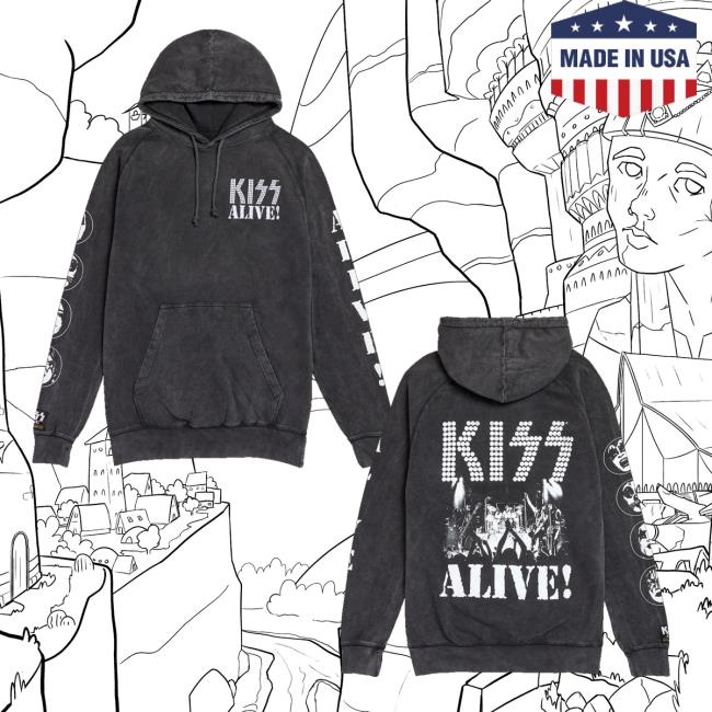 Kiss Online Shop Merch Alive 50Th Anniversary Hoodie Kiss Online Shop Merch Alive 50Th Anniversary Hoodie
