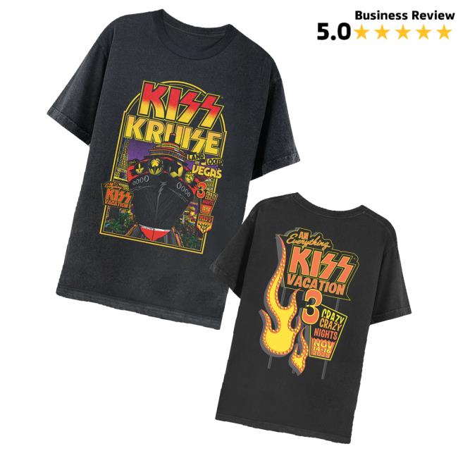 Kiss Online Shop Merch Kruise Landlocked In Vegas T-Shirt Kiss Online Shop Merch Kruise Landlocked In Vegas T-Shirt