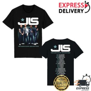 Jls Shop Merch The Club Is Alive Dateback Black Tee