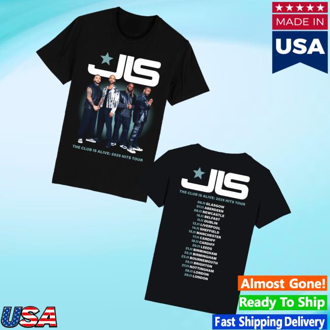 Jls Shop Merch The Club Is Alive Dateback Black Tee Jls Shop Merch The Club Is Alive Dateback Black Tee
