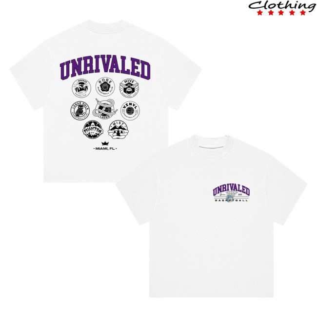 Unrivaled Merch Store Since ’25 League T-Shirt White Unrivaled Merch Store Since ’25 League T-Shirt White