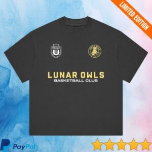 Unrivaled Merch Store Lunar Owls Basketball Club T-Shirt Vintage Black