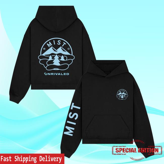 Unrivaled Merch Store Mist Basketball Club Logo Hoodie Black Unrivaled Merch Store Mist Basketball Club Logo Hoodie Black