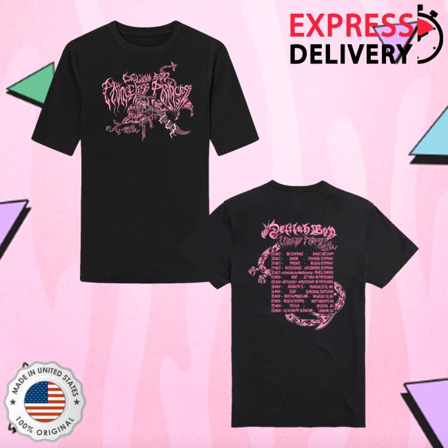 Delilah Bon Merch Store Princeless Princess Tour Dates T-Shirt 2025 Delilah Bon Merch Store Princeless Princess Tour Dates T-Shirt 2025