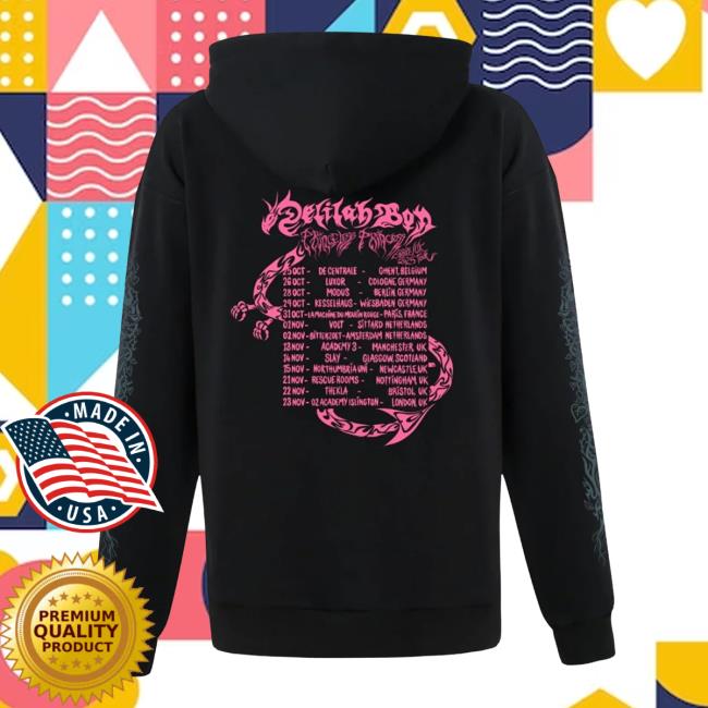 Delilah Bon Merch Store Princeless Princess Tour Hoodie Delilah Bon Merch Store Princeless Princess Tour Hoodie