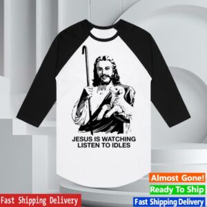Idles Band Merch Store Jesus Is Watching Raglan