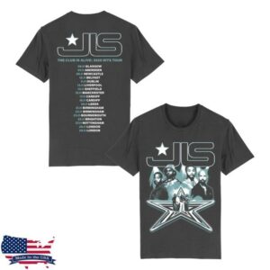 Jls Official Merch Store Jls Stage Photo Dateback Charcoal Tee