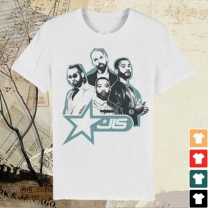 Jls Official Merch Store Jls Star Logo Dateback White Tee