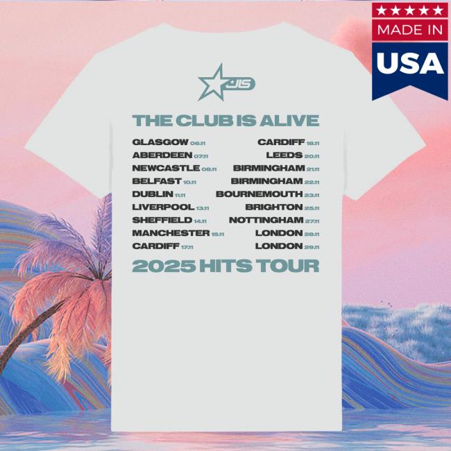 Jls Official Merch Store Jls Star Logo Dateback White Tee Jls Official Merch Store Jls Star Logo Dateback White Tee