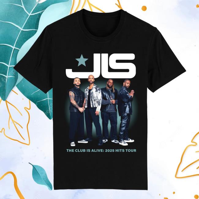 Jls Official Merch Store The Club Is Alive Dateback Black Tee Jls Official Merch Store The Club Is Alive Dateback Black Tee