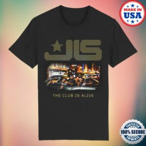 Jls Official Merch Store The Club Is Alive Retro Washed Charcoal Tee