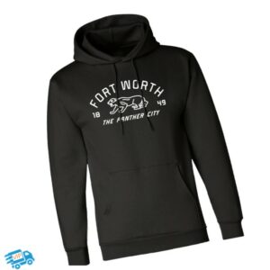 Shopfwlocals Store Merch The Panther City Fort Worth Black Hoodie