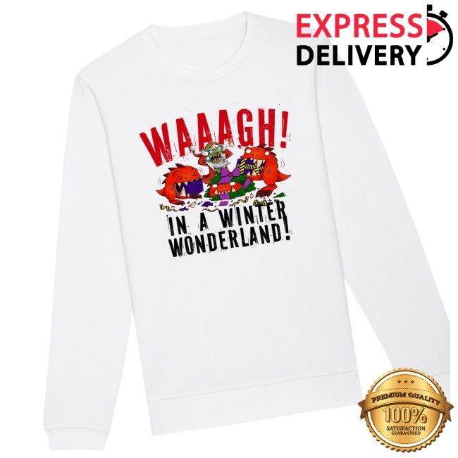 Warhammer Store Merch Red Gobbo Winter Wonderland Christmas Jumper Sweatshirt Warhammer Store Merch Red Gobbo Winter Wonderland Christmas Jumper Sweatshirt