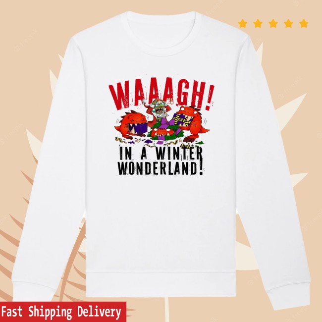 Warhammer Store Merch Red Gobbo Winter Wonderland Christmas Jumper Sweatshirt Warhammer Store Merch Red Gobbo Winter Wonderland Christmas Jumper Sweatshirt