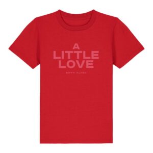 Biffy Clyro Merch Store A Little Love Kids T-Shirt Red