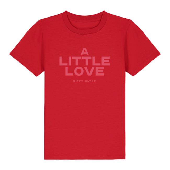 Biffy Clyro Merch Store A Little Love Kids T-Shirt Red Biffy Clyro Merch Store A Little Love Kids T-Shirt Red