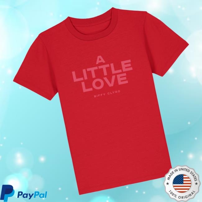 Biffy Clyro Merch Store A Little Love Kids T-Shirt Red Biffy Clyro Merch Store A Little Love Kids T-Shirt Red