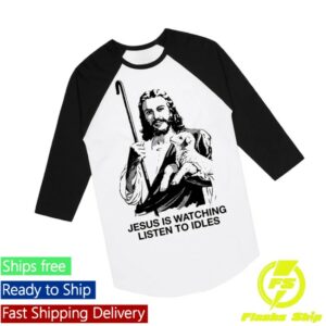 Idles Store Merch Jesus Is Watching Raglan