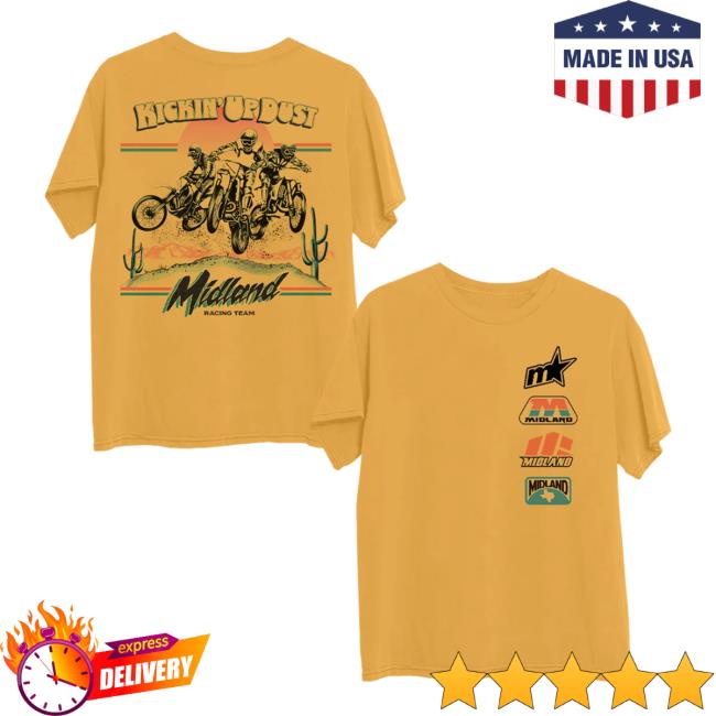 Midland Official Merch Store Kickin’ Up Dust Gold Tee Midland Official Merch Store Kickin’ Up Dust Gold Tee