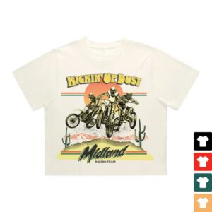 Midland Official Merch Store Kickin’ Up Dust Ladies Crop Tee