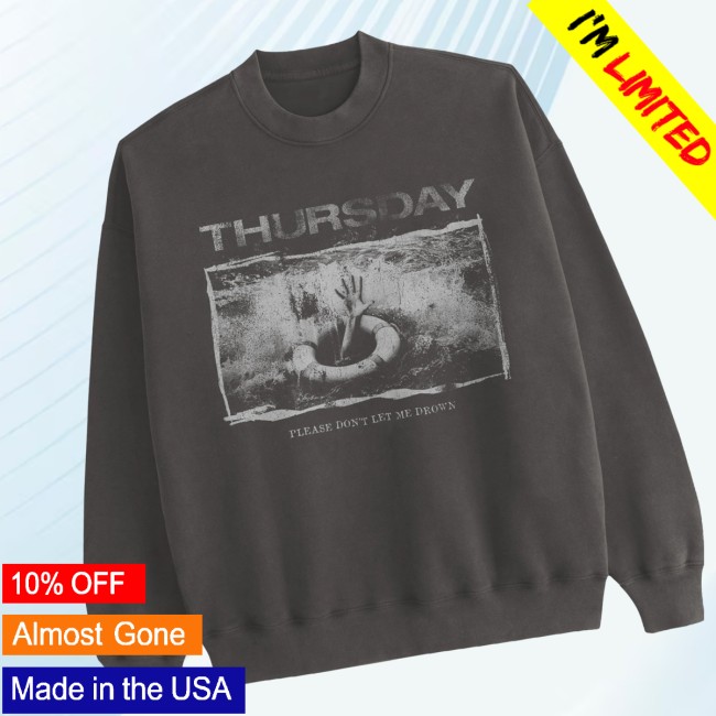 Thursday Merch Store Workforce Drowning Crewneck Thursday Merch Store Workforce Drowning Crewneck