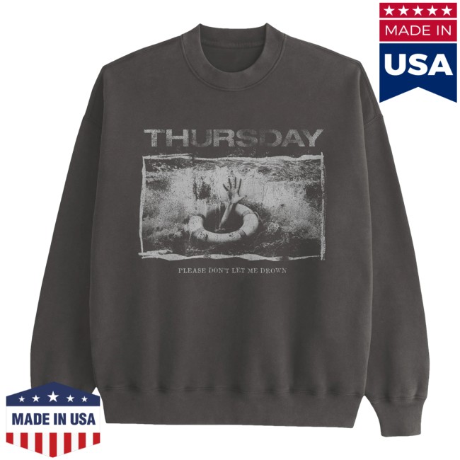 Thursday Merch Store Workforce Drowning Crewneck Thursday Merch Store Workforce Drowning Crewneck